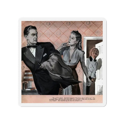 My Man, Sing (2), Redbook, March 1943 (Magazine Illustration) Refrigerator Magnet 4 Inch - The Sticker Space