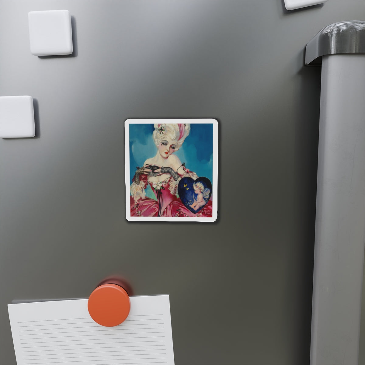 My Marie Antoinette Valentine, The American Weekly magazine cover, July 23, 1933 (Magazine Illustration) Refrigerator Magnet-The Sticker Space