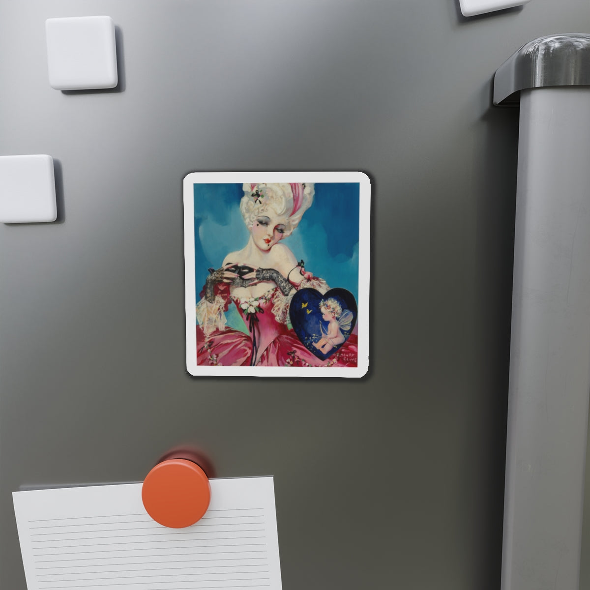 My Marie Antoinette Valentine, The American Weekly magazine cover, July 23, 1933 (Magazine Illustration) Refrigerator Magnet-The Sticker Space