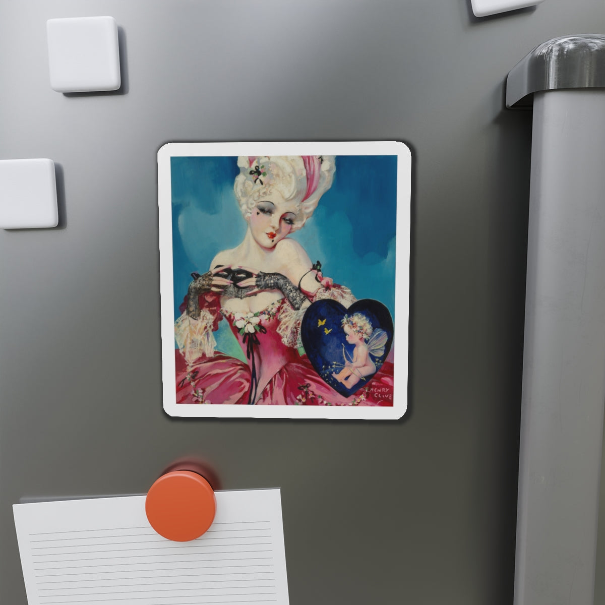 My Marie Antoinette Valentine, The American Weekly magazine cover, July 23, 1933 (Magazine Illustration) Refrigerator Magnet-The Sticker Space