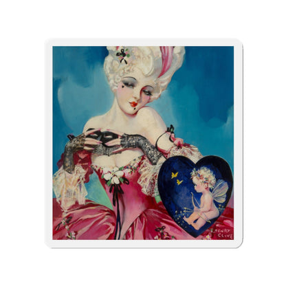 My Marie Antoinette Valentine, The American Weekly magazine cover, July 23, 1933 (Magazine Illustration) Refrigerator Magnet-2" x 2"-The Sticker Space