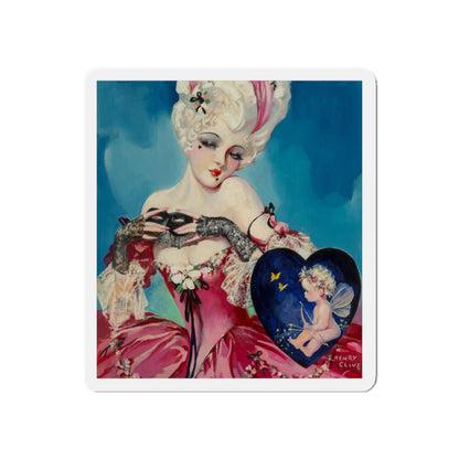 My Marie Antoinette Valentine, The American Weekly magazine cover, July 23, 1933 (Magazine Illustration) Refrigerator Magnet-5" x 5"-The Sticker Space