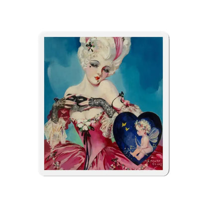 My Marie Antoinette Valentine, The American Weekly magazine cover, July 23, 1933 (Magazine Illustration) Refrigerator Magnet 6 Inch - The Sticker Space