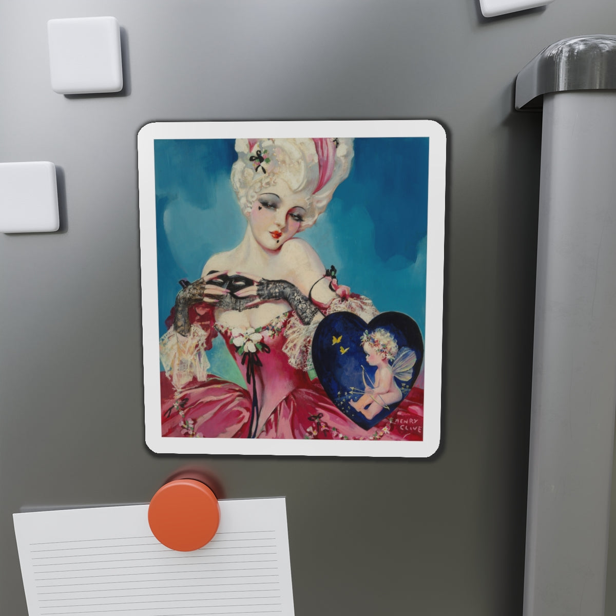 My Marie Antoinette Valentine, The American Weekly magazine cover, July 23, 1933 (Magazine Illustration) Refrigerator Magnet-The Sticker Space