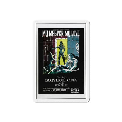 MY MASTER MY LOVE 1975 Movie Poster - Refrigerator Magnet 5 Inch Die-Cut - The Sticker Space