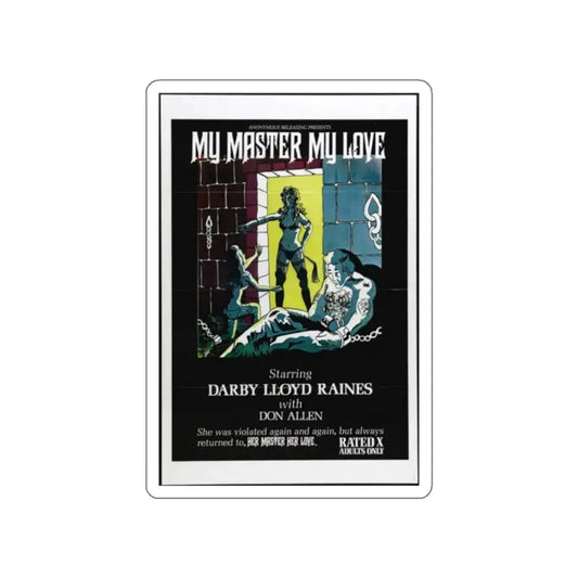 MY MASTER MY LOVE 1975 Movie Poster STICKER Vinyl Die-Cut Decal 2 Inch - The Sticker Space