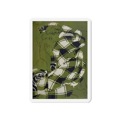 My Name Is Claus, Woman's Day, December 1954 (Magazine Illustration) Refrigerator Magnet 5 Inch - The Sticker Space