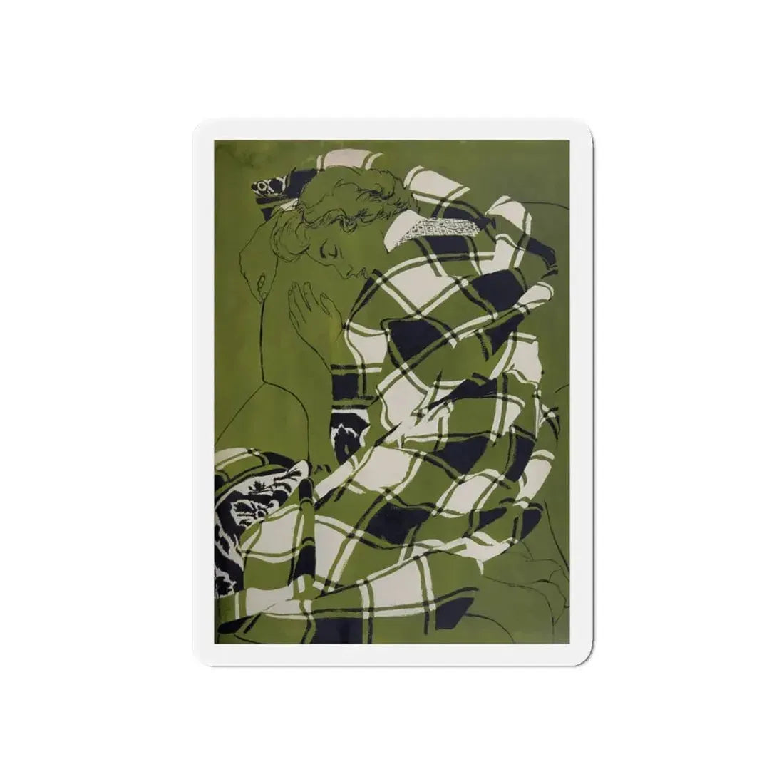 My Name Is Claus, Woman's Day, December 1954 (Magazine Illustration) Refrigerator Magnet 6 Inch - The Sticker Space