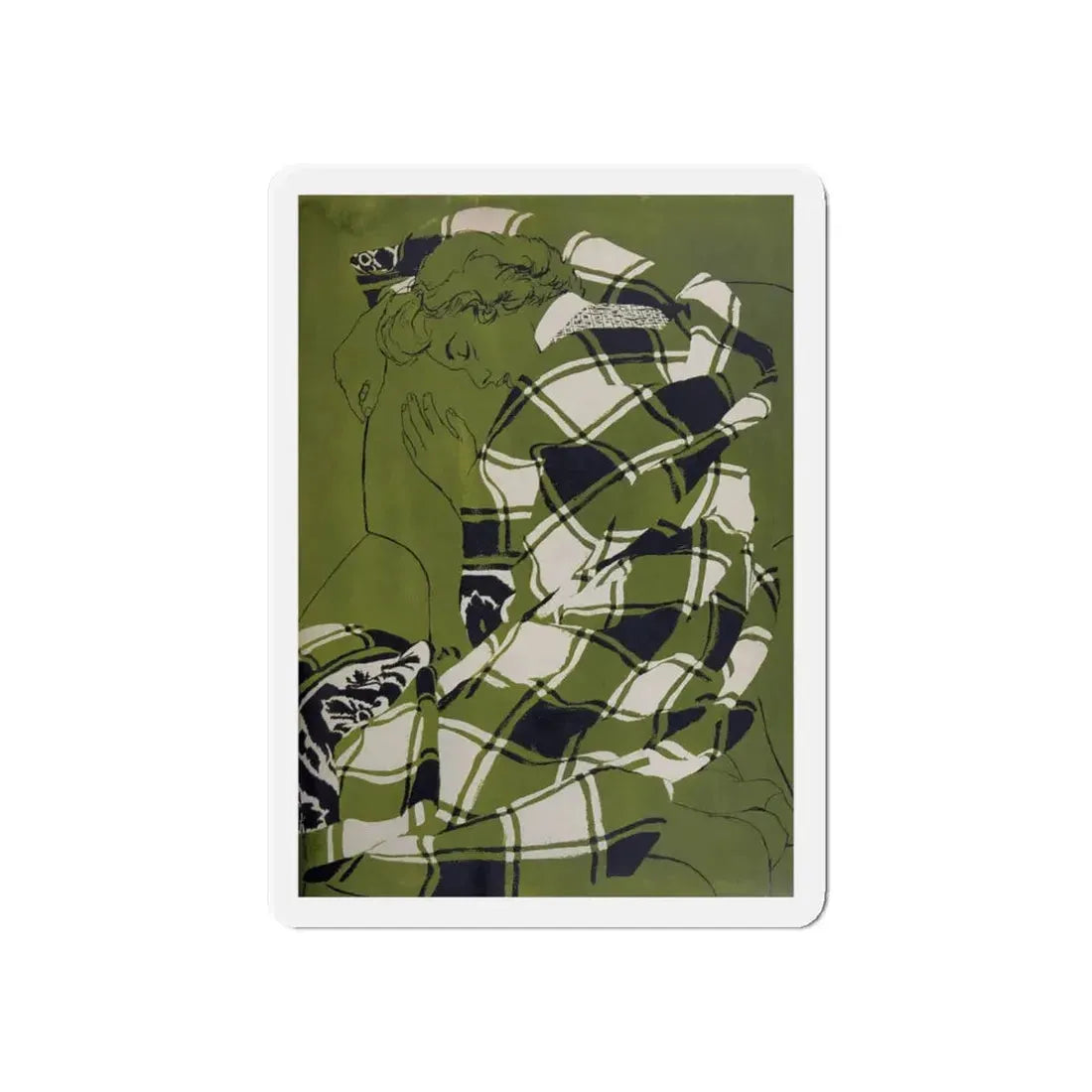 My Name Is Claus, Woman's Day, December 1954 (Magazine Illustration) Refrigerator Magnet - The Sticker Space