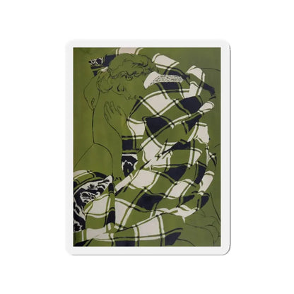 My Name Is Claus, Woman's Day, December 1954 (Magazine Illustration) Refrigerator Magnet - The Sticker Space