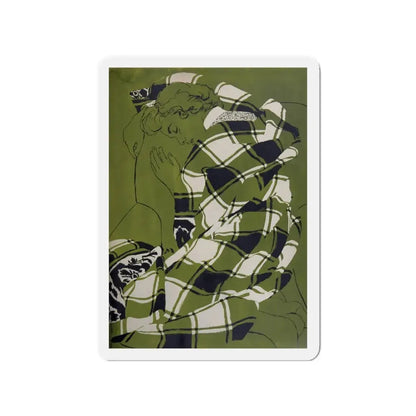 My Name Is Claus, Woman's Day, December 1954 (Magazine Illustration) Refrigerator Magnet - The Sticker Space