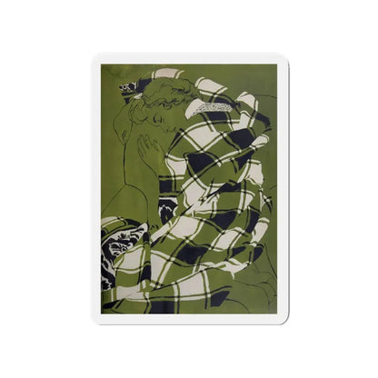 My Name Is Claus, Woman's Day, December 1954 (Magazine Illustration) Refrigerator Magnet - The Sticker Space