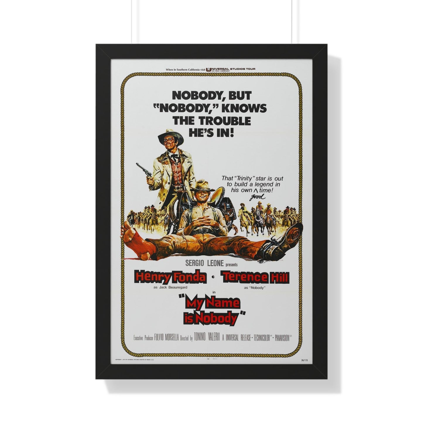 MY NAME IS NOBODY 1973 - Framed Movie Poster-20" x 30"-The Sticker Space