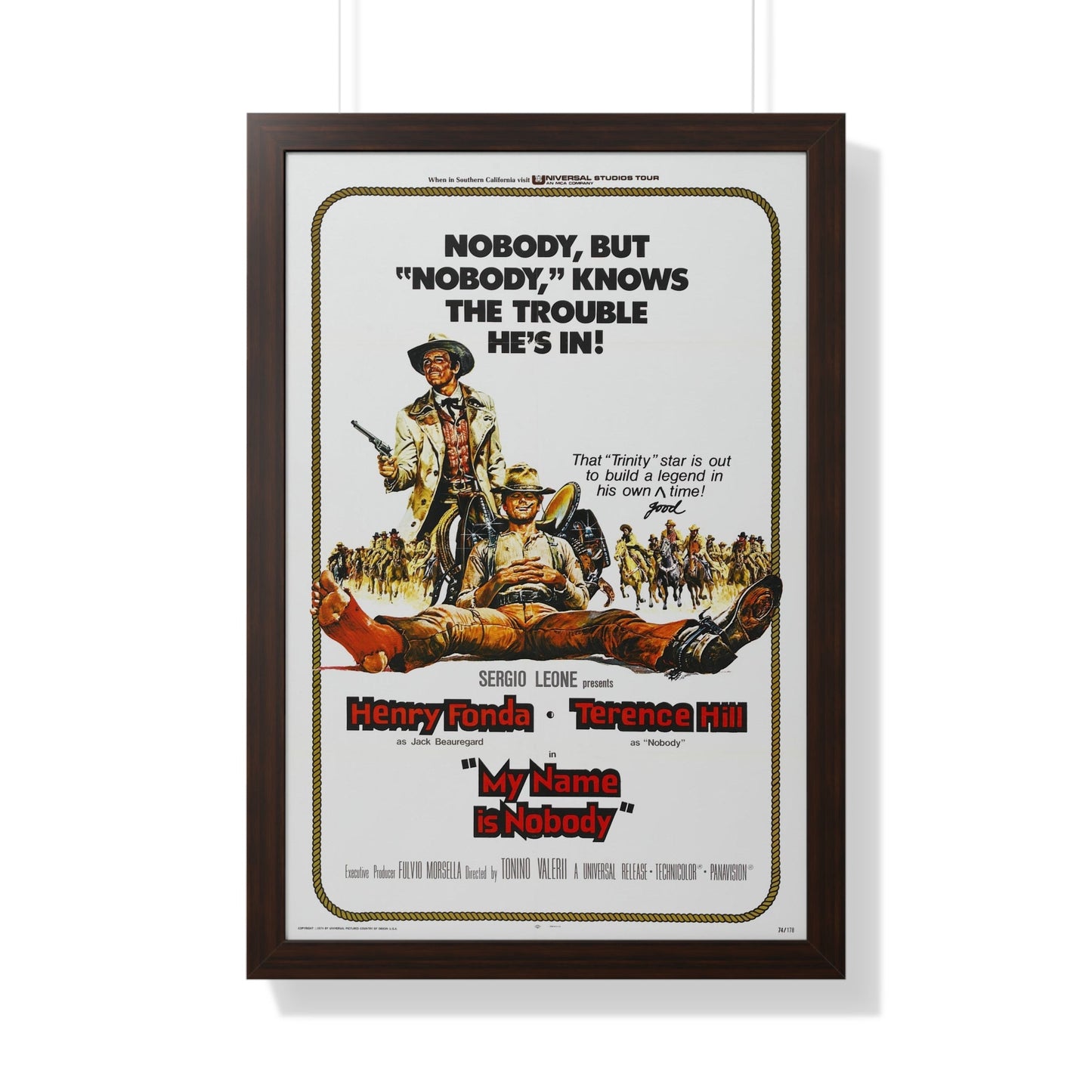 MY NAME IS NOBODY 1973 - Framed Movie Poster-20" x 30"-The Sticker Space