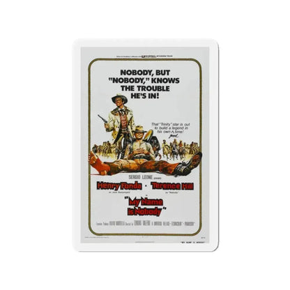 MY NAME IS NOBODY 1973 Movie Poster - Refrigerator Magnet 2 Inch Die-Cut - The Sticker Space