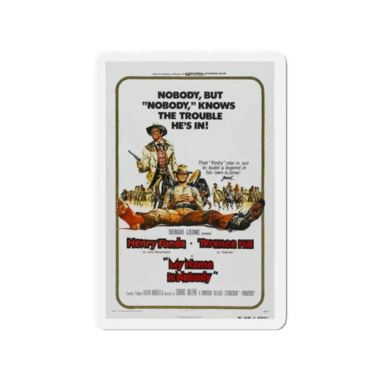 MY NAME IS NOBODY 1973 Movie Poster - Refrigerator Magnet 2 Inch Die-Cut - The Sticker Space