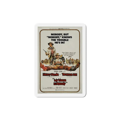 My Name Is Nobody 1973 Movie Poster Refrigerator Magnet 3 Inch - The Sticker Space