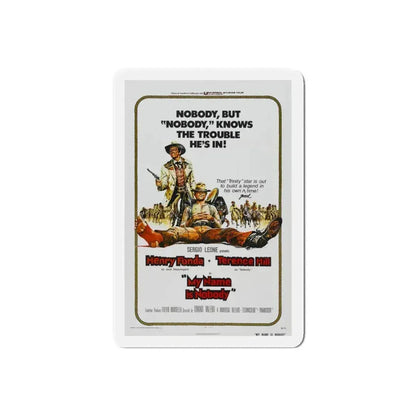 MY NAME IS NOBODY 1973 Movie Poster - Refrigerator Magnet 6 Inch Die-Cut - The Sticker Space