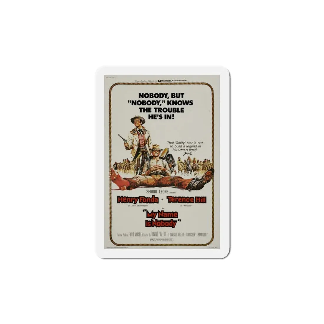 My Name Is Nobody 1973 Movie Poster Refrigerator Magnet - The Sticker Space