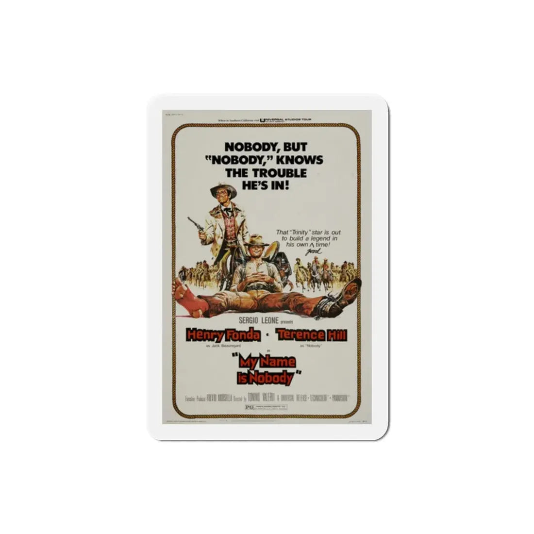 My Name Is Nobody 1973 Movie Poster Refrigerator Magnet - The Sticker Space