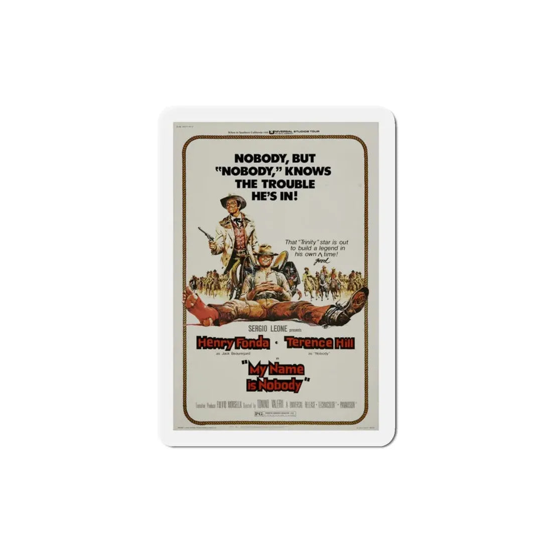 My Name Is Nobody 1973 Movie Poster Refrigerator Magnet - The Sticker Space