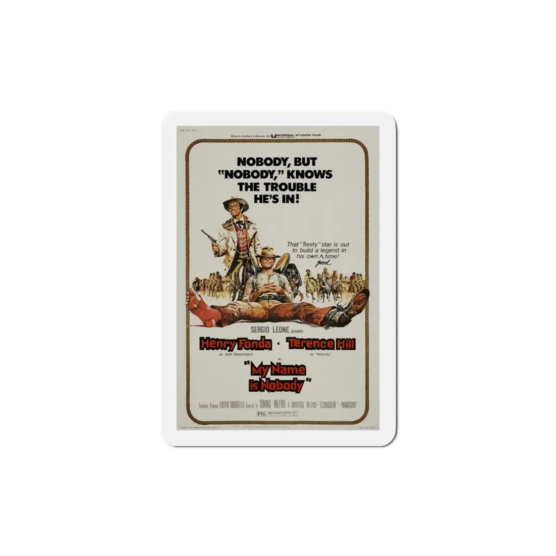 My Name Is Nobody 1973 Movie Poster Refrigerator Magnet - The Sticker Space