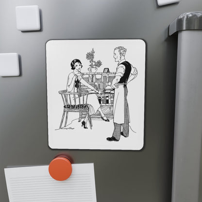 My Post War Policy, Women's Magazine, 1925 (Magazine Illustration) Refrigerator Magnet-The Sticker Space