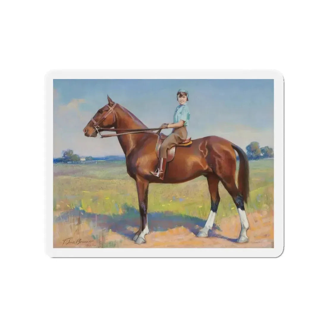 My Pride and Joy, 1931 (Magazine Illustration) Refrigerator Magnet - The Sticker Space