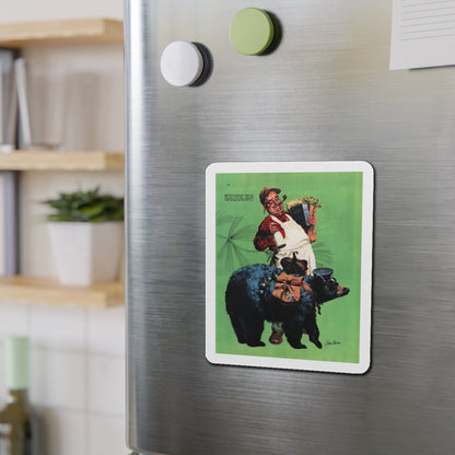 My Private Bear, Collier's magazine, March 12, 1949 (Magazine Illustration) Refrigerator Magnet-The Sticker Space