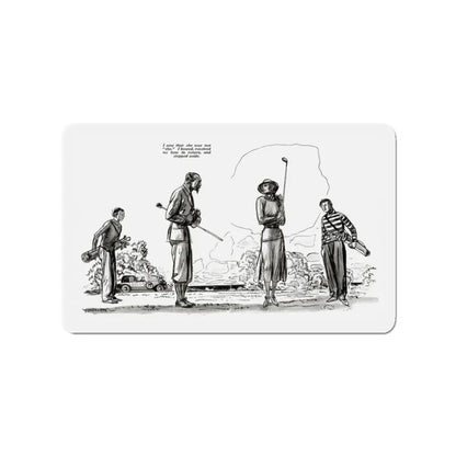 My Quest of Youth (1), Redbook, December 1932 (Magazine Illustration) Refrigerator Magnet 3 Inch - The Sticker Space