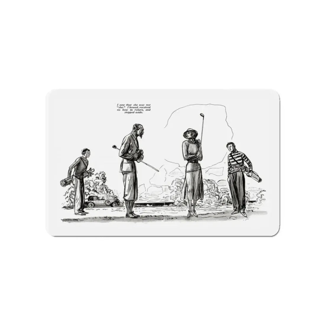 My Quest of Youth (1), Redbook, December 1932 (Magazine Illustration) Refrigerator Magnet 4 Inch - The Sticker Space