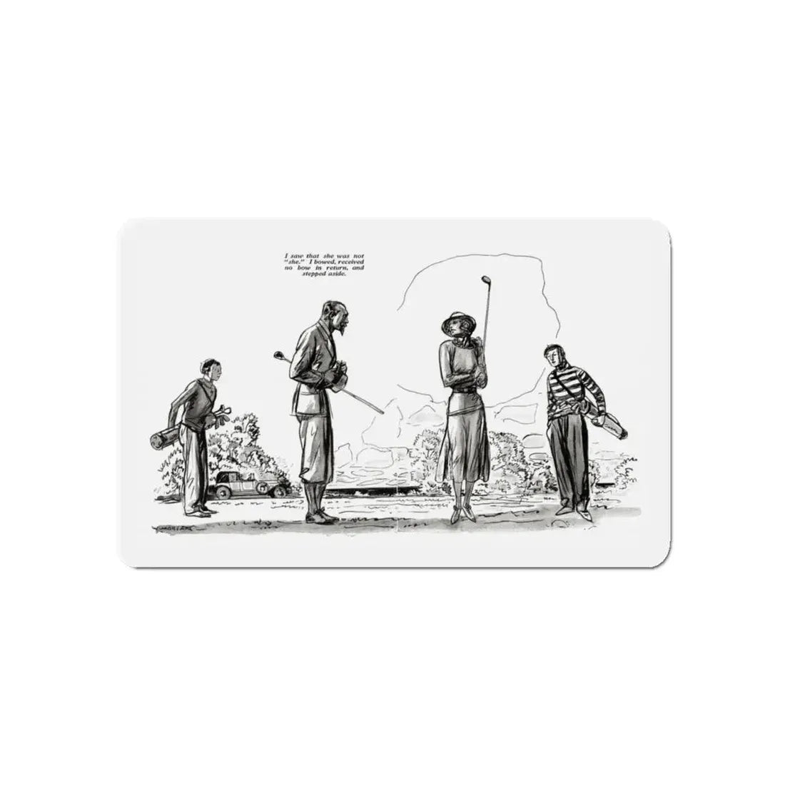 My Quest of Youth (1), Redbook, December 1932 (Magazine Illustration) Refrigerator Magnet 5 Inch - The Sticker Space