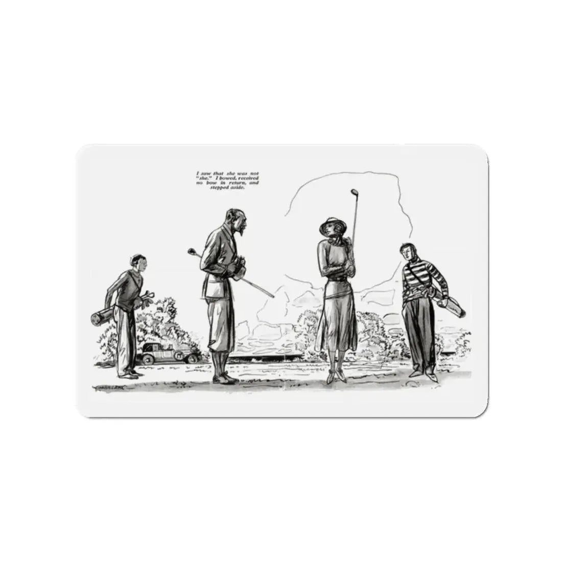 My Quest of Youth (1), Redbook, December 1932 (Magazine Illustration) Refrigerator Magnet - The Sticker Space