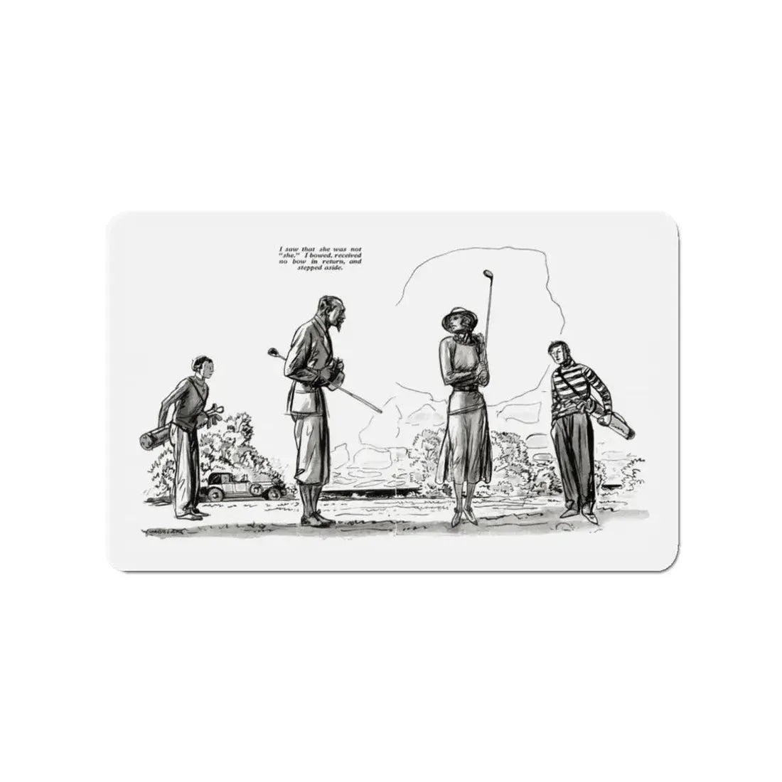 My Quest of Youth (1), Redbook, December 1932 (Magazine Illustration) Refrigerator Magnet - The Sticker Space