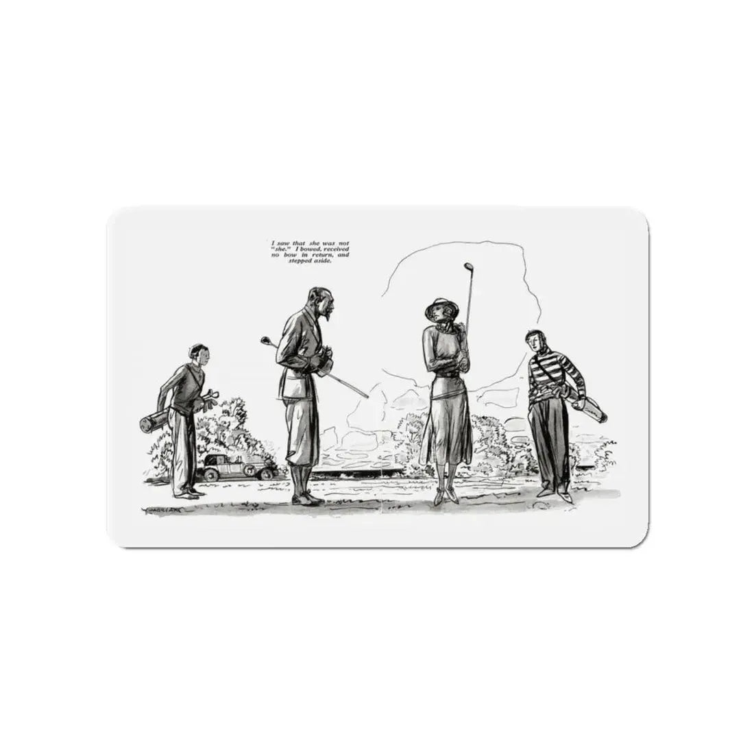 My Quest of Youth (1), Redbook, December 1932 (Magazine Illustration) Refrigerator Magnet - The Sticker Space