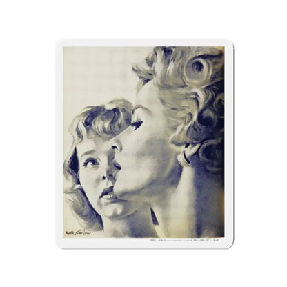 My Rival and I, Woman's Day, October 1956 (Magazine Illustration) Refrigerator Magnet - The Sticker Space