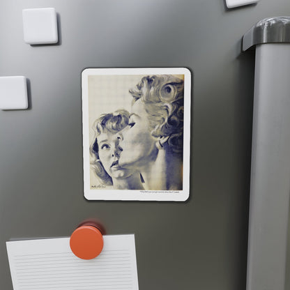 My Rival and I, Woman's Day, October 1956 (Magazine Illustration) Refrigerator Magnet-The Sticker Space