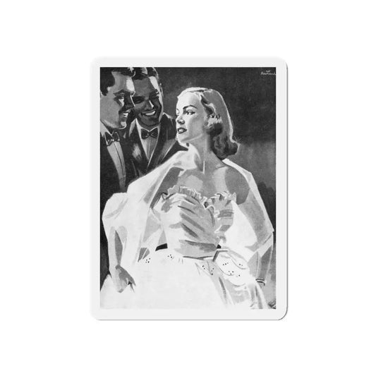 My Sister Clara by Josephine Bentham, Woman And Home magazine, 1955 (Magazine Illustration) Refrigerator Magnet 6 Inch - The Sticker Space