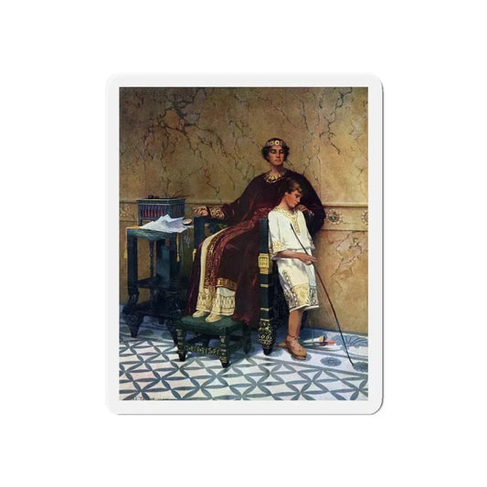 My Son, be Wise, and Make My Heart Glad, Ladies' Home Journal, November 1921 (Magazine Illustration) Refrigerator Magnet 6 Inch - The Sticker Space