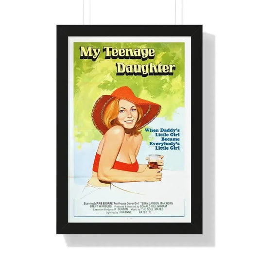 MY TEENAGE DAUGHTER 1956 - Framed Movie Poster 16″ x 24″ Black - The Sticker Space