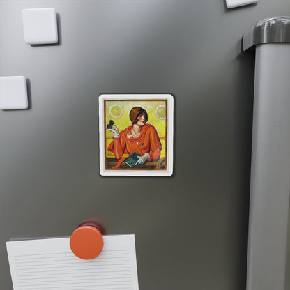 My Trip Abroad (Magazine Illustration) Refrigerator Magnet-The Sticker Space