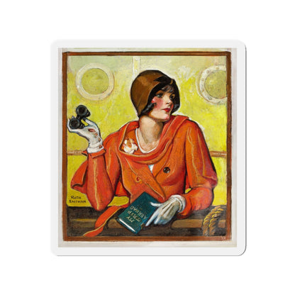 My Trip Abroad (Magazine Illustration) Refrigerator Magnet