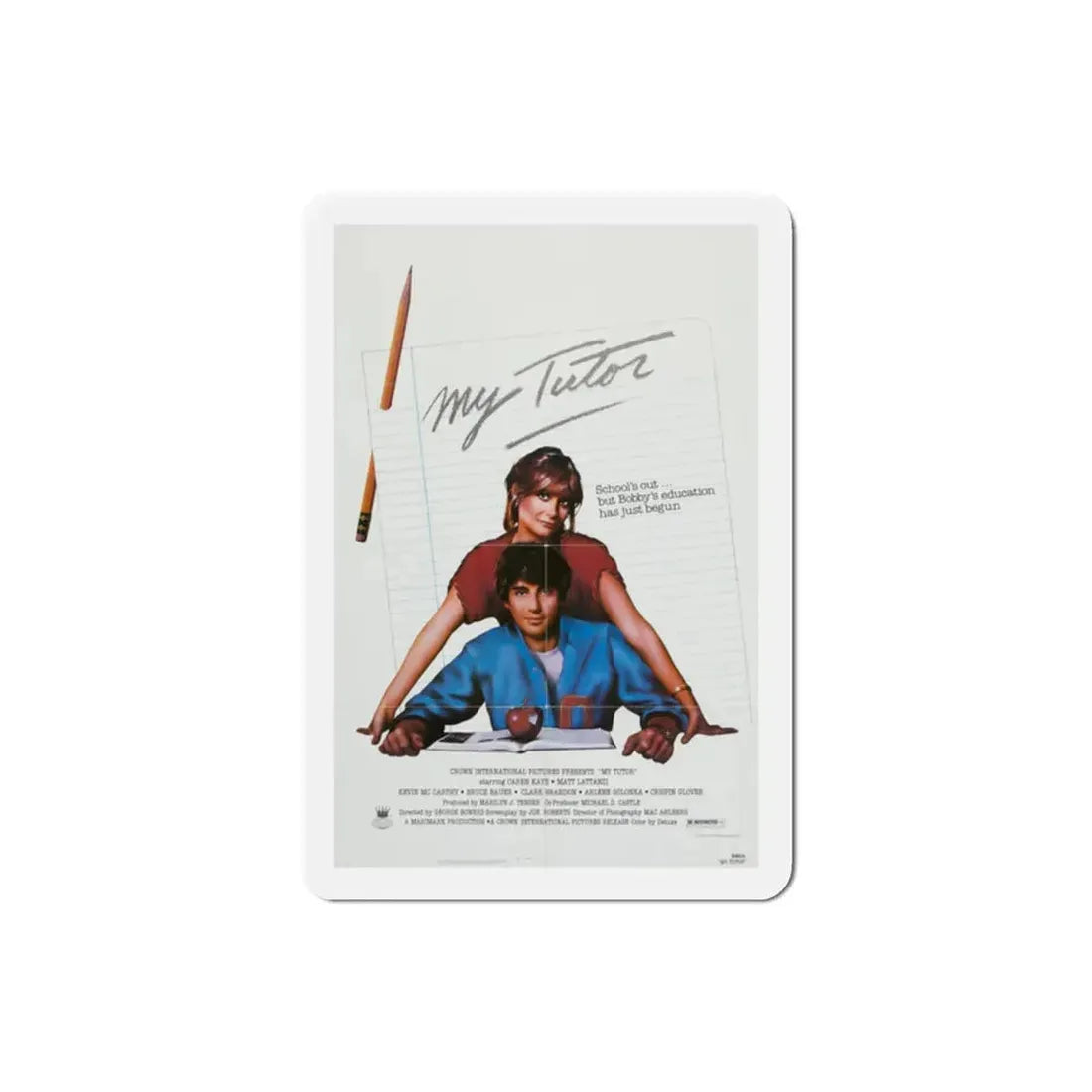 My Tutor 1983 Movie Poster Refrigerator Magnet 2 Inch - The Sticker Space