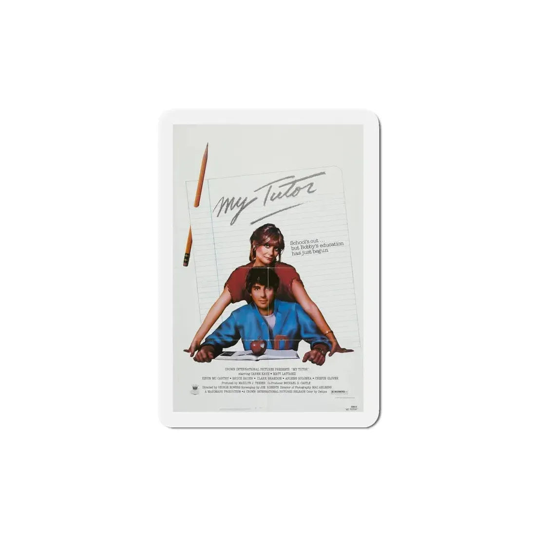 My Tutor 1983 Movie Poster Refrigerator Magnet 5 Inch - The Sticker Space