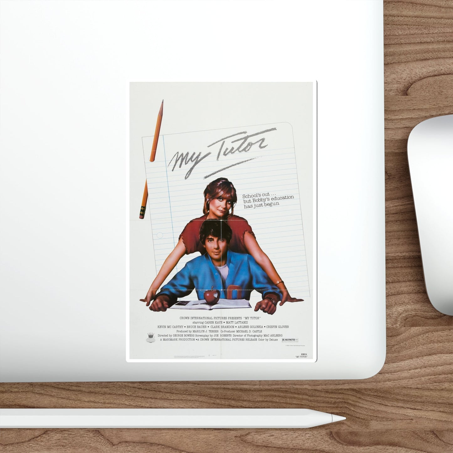 My Tutor 1983 Movie Poster STICKER Vinyl Die-Cut Decal-The Sticker Space