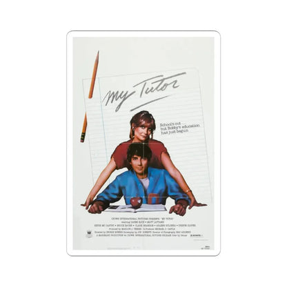 My Tutor 1983 Movie Poster - STICKER Vinyl Kiss-Cut Decal 2 Inch White - The Sticker Space