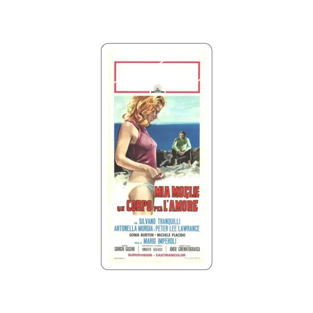 MY WIFE HAS A BODY TO DIE FOR 1973 Movie Poster STICKER Vinyl Die-Cut Decal 3 Inch - The Sticker Space