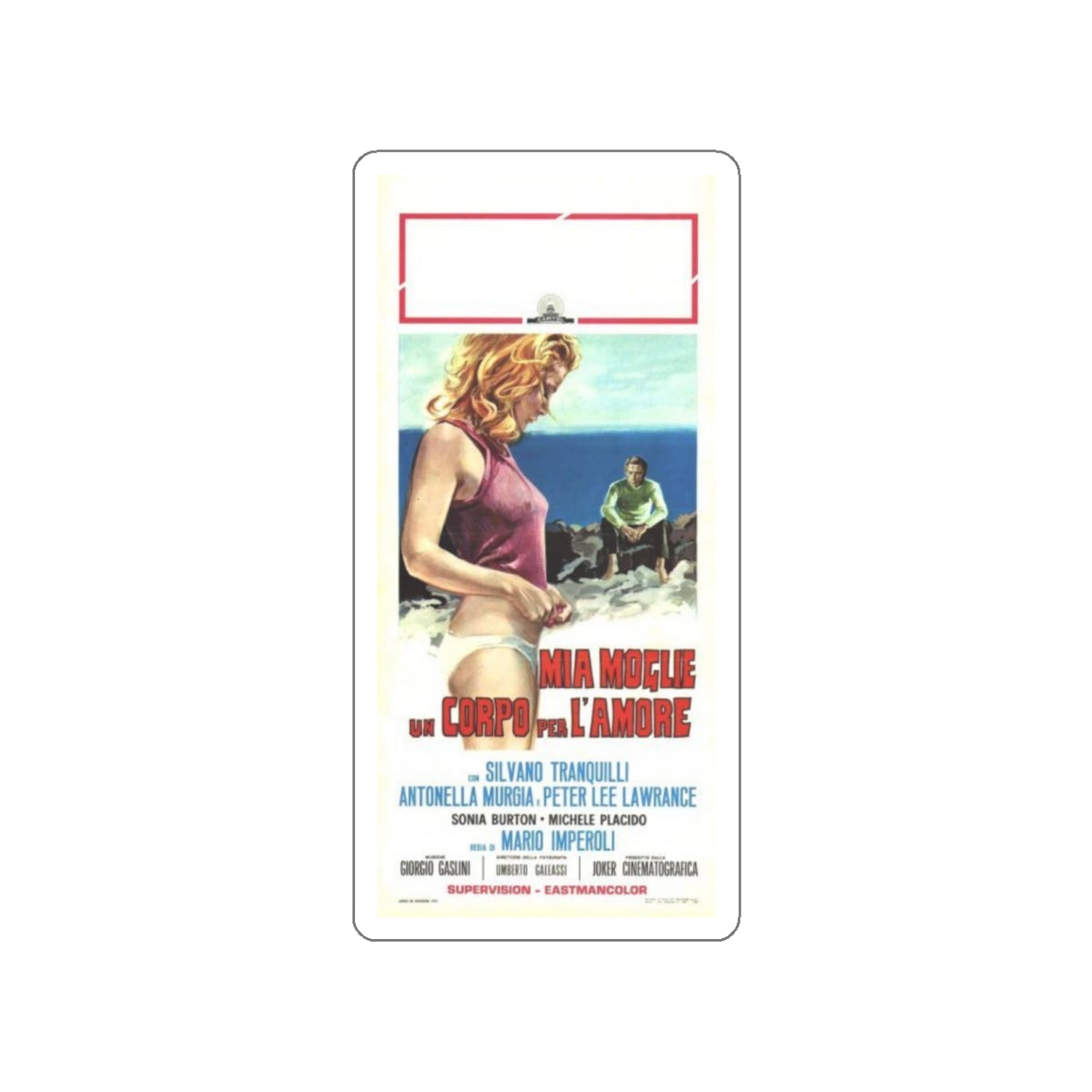 MY WIFE HAS A BODY TO DIE FOR 1973 Movie Poster STICKER Vinyl Die-Cut Decal-White-The Sticker Space