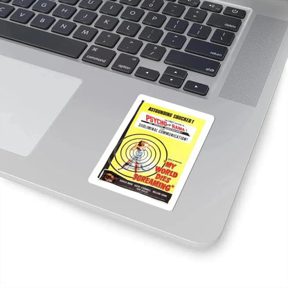 MY WORLD DIES SCREAMING 1958 Movie Poster - STICKER Vinyl Kiss-Cut Decal - The Sticker Space