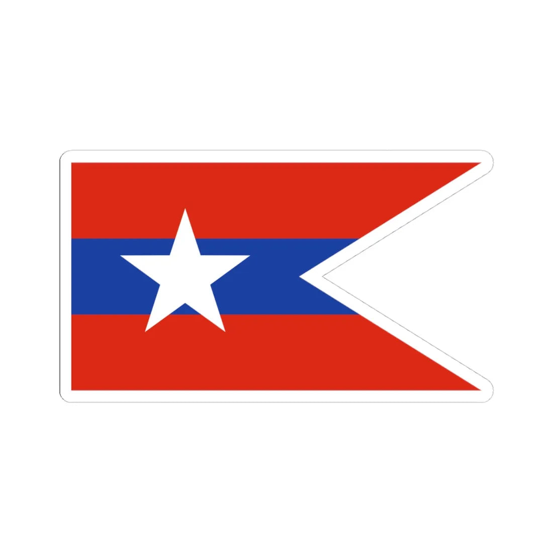 Myanmar Army Guidon (Myanmar) STICKER Vinyl Kiss-Cut Decal 4 Inch White - The Sticker Space